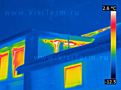 Термограмма деревянного дома