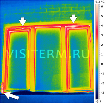 Термограмма окна