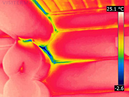 Ремонт деревянных домов. Термограмма.
