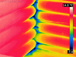Ремонт деревянных домов. Термограмма.