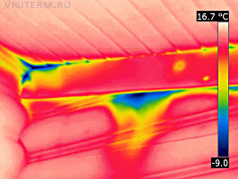 Ремонт деревянных домов. Термограмма.